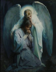 angel consoling Jesus